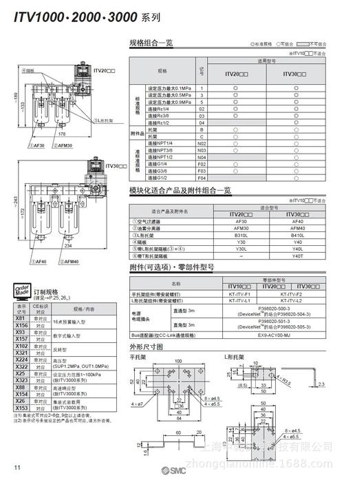 smc电气比例阀itv3050系列原装全新库存假一罚十!