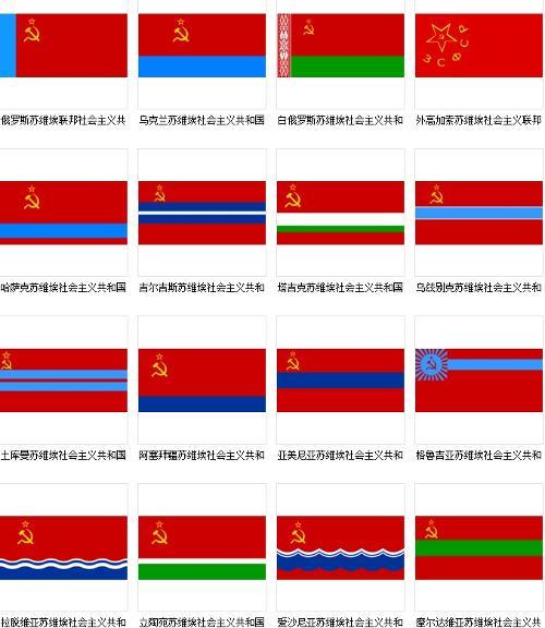 苏联各社会主义加盟共和国国旗
