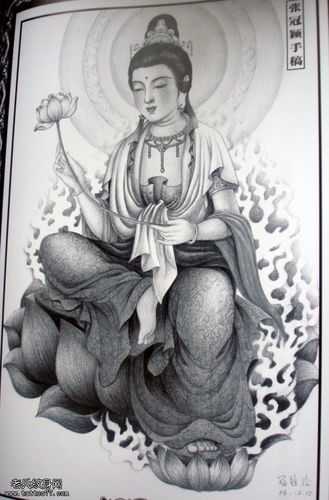 观音纹身图案给大家