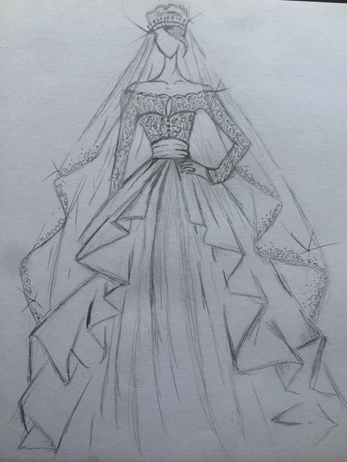 简笔画古装婚纱 简笔画图片大全-蒲城教育文学网