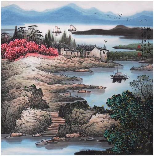 著名画家张月刚精品山水画作品集