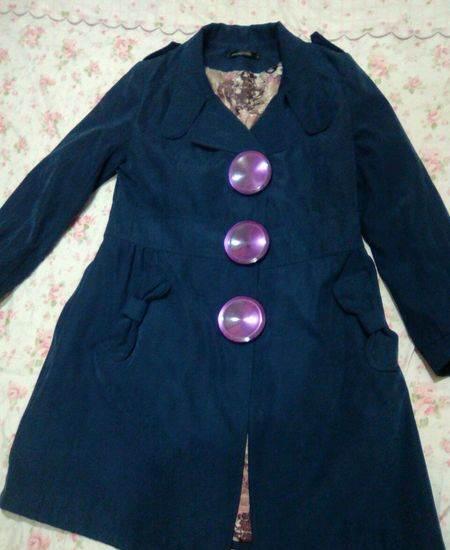 有机玻璃纽扣女士外套