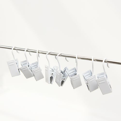 窗帘挂钩夹子金属加厚锯齿白色配件窗帘扣