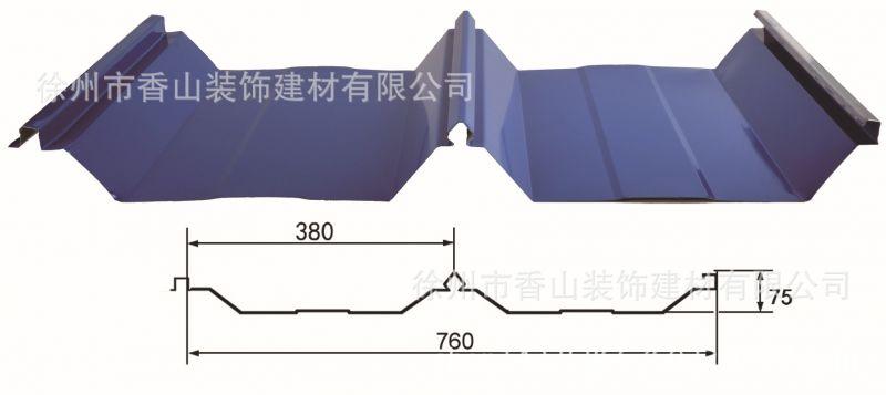 徐州香山彩钢 供应角驰760型屋面墙面板多种彩钢瓦 彩钢压型板