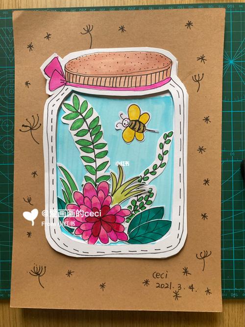 瓶子里的春天/内附步骤图_春天去哪玩_动手能力_艺术