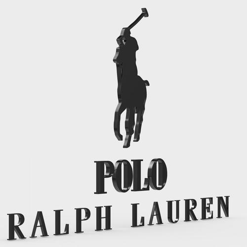 polo logo 3d 模型