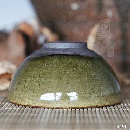 建盏大师吕竹兴敛口仿古茶叶末盏
