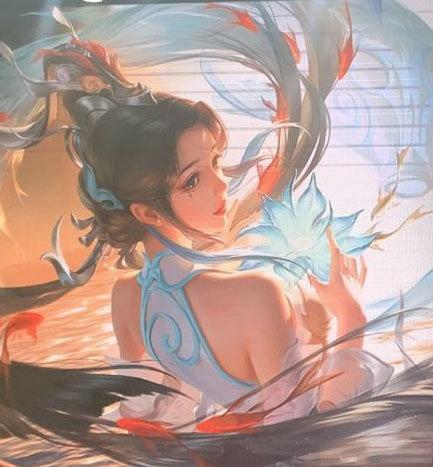 王者荣耀大乔新皮肤白鹤梁神女海报曝光神仙姐姐也太好看了