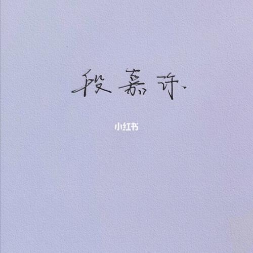 手写段嘉许_书法_兴趣爱好_书法