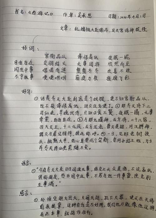 名著中的好词好句我一定会仔细的摘抄下来,时不时可以翻出来阅读学习