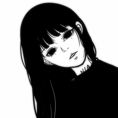 暗黑风闺蜜头像_素材_头像