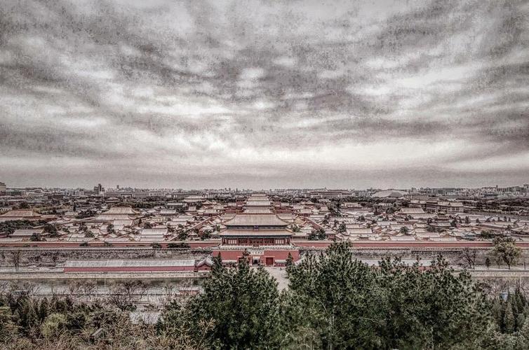 曾经景山公园拍雪景