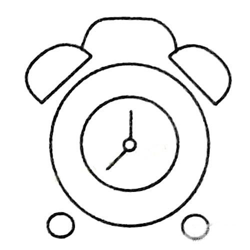 钟表四步画出钟表图教程简笔画
