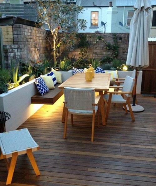 12个30平联排小花园设计实景图,联排30平小花园装修效果图