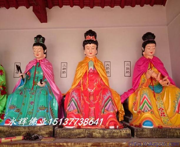批发道教t三霄娘娘云霄琼霄碧霄优质玻璃钢树脂t佛像图片_11