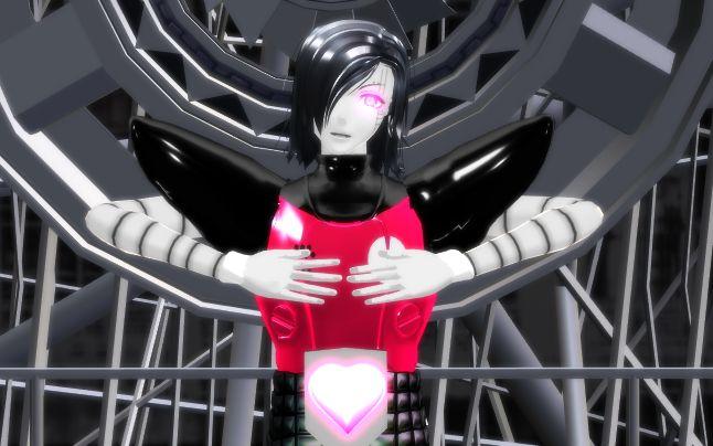 【undertale mmd】mettaton - pink cat