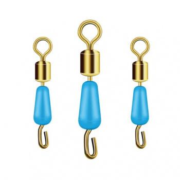 u硅胶快速子线夹防缠绕开口八字环子线连接器渔具钓鱼线组配件装备音