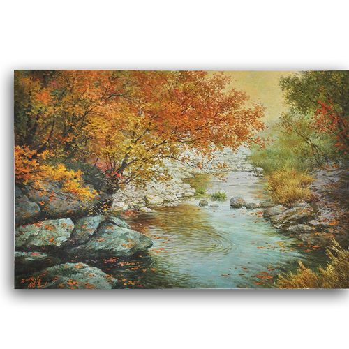北朝鲜油画-《山河风景》
