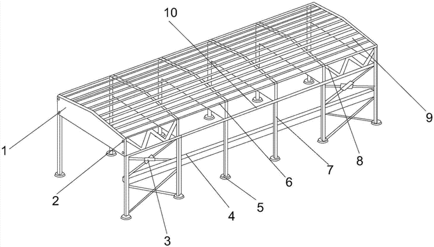 一种用于建筑物的钢结构斜拉撑的制作方法