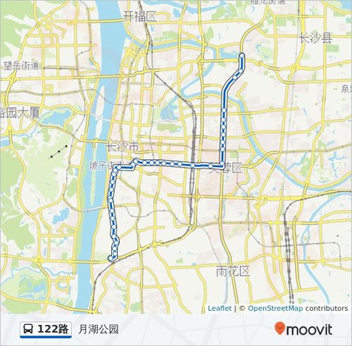 公交122路的线路图