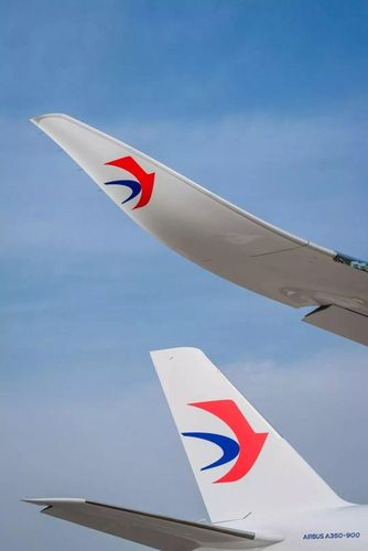 图:东航首架a350尾翼.