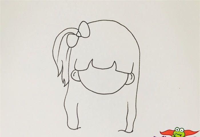 简单又可爱的小女孩简笔画教程
