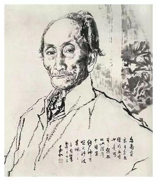艺术大师蒋兆和 80cm×70cm 1983年