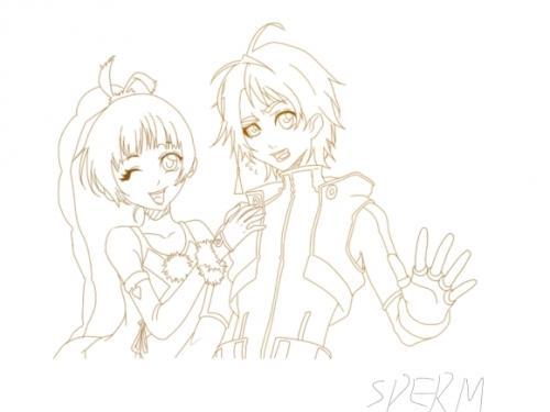 斗罗大陆人物黑白画