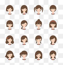 "动漫卡通头发"