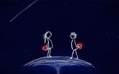 爱情不是两条平行线,因为我们两个人的世界,最终会有一个终点,让我们