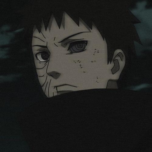 动漫头像:火影忍者宇智波带土头像,写轮眼看到的不过是黑暗罢了