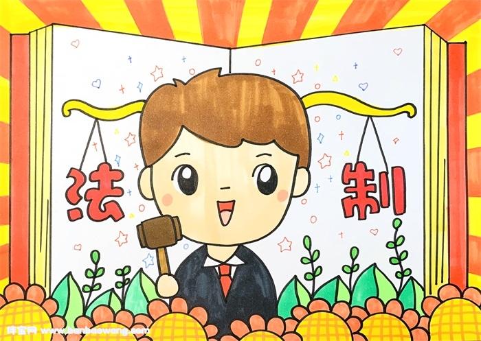 并用彩笔字空白处画一些星星等作为点缀,简单的儿童画就画好啦