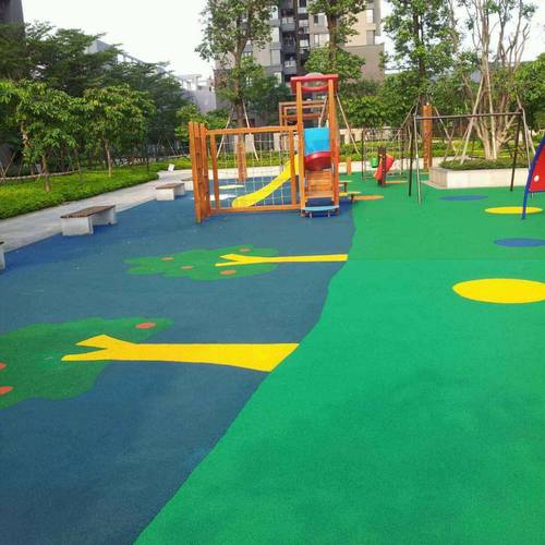 社区广场epdm彩色安全地垫 公园弹性地胶 小区塑胶弹性地面