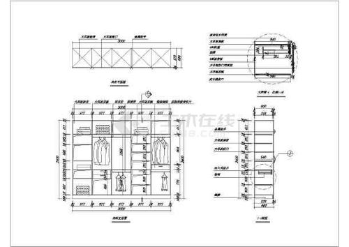衣柜设计cad图纸