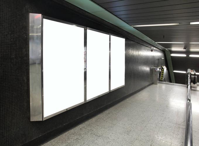 留白,广告牌,地铁,地铁站