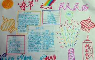 小学生民俗故事手抄报 小学生手抄报