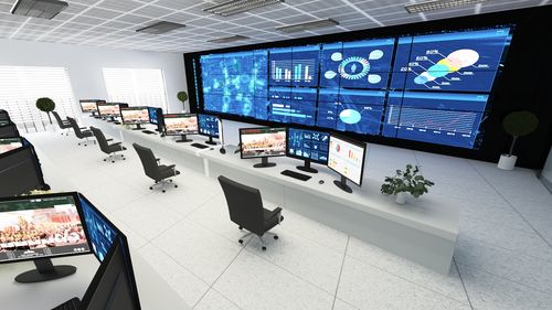 指挥控制室模拟图