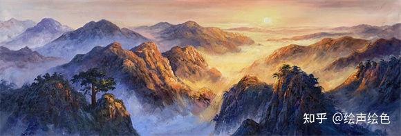 陈朝阳油画家作品崇山峻岭浑然一体
