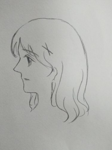 女孩侧脸画法详解_侧脸_简笔画_教程_简笔画教程_人文