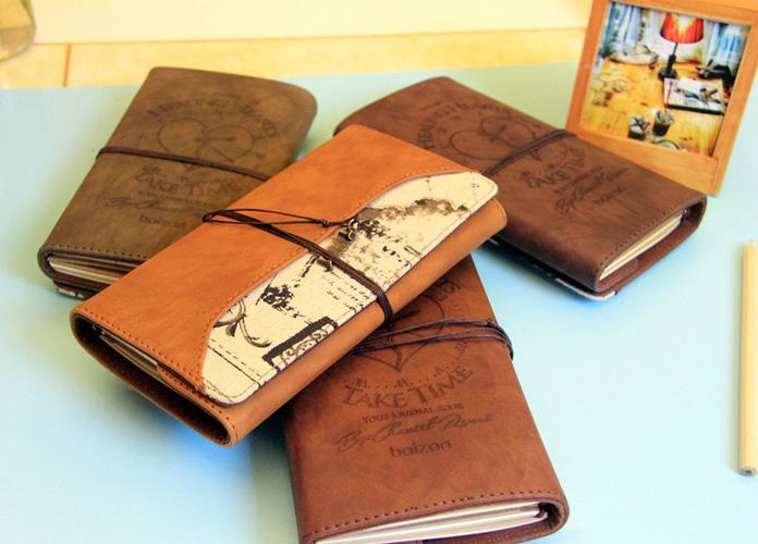 添彩新款48k复古皮革本 心灵工匠 高档商务笔记本手札本记事本