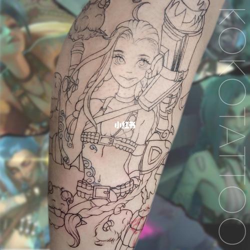 金克丝|暴走萝莉|插画纹身_纹身_插画_sp-68怎么样_tattoo怎么样_英雄