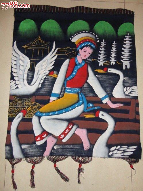 布画--少数民族少女