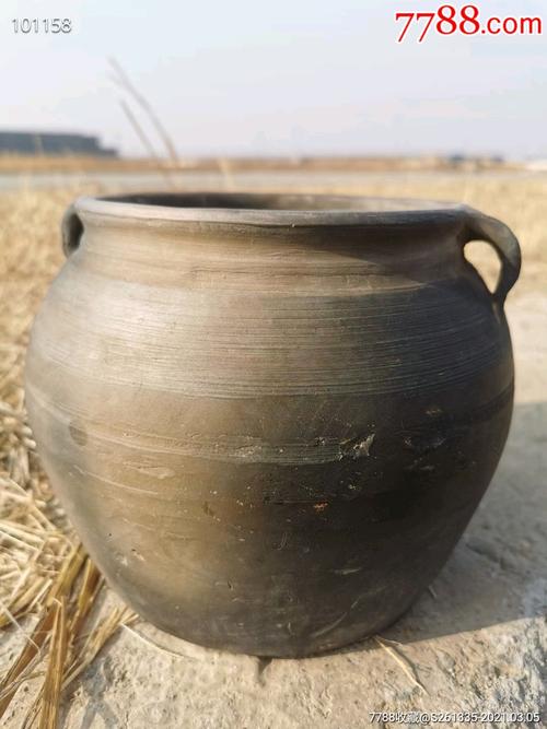 收的双耳陶罐,十分难得,少见!