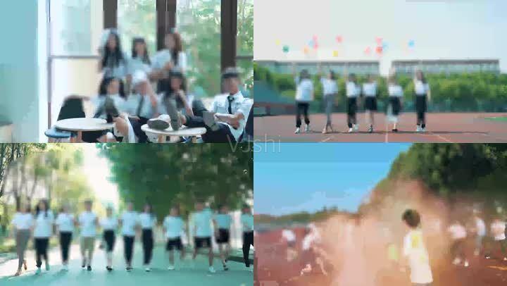 毕业季大学生大学校园青春洋溢