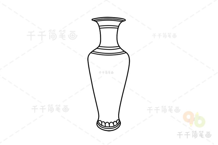 趣味简笔画花瓶