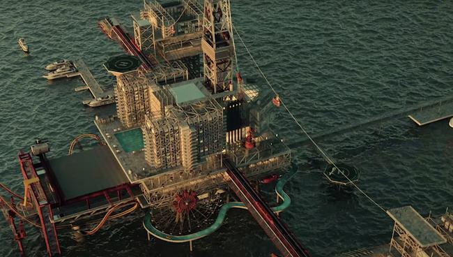 沙特阿拉伯正在建造一个以石油钻井平台为基础的旅游度假村