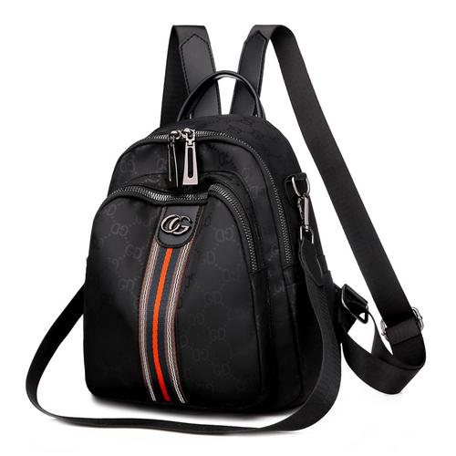 美佑熙2020款时尚女士帆布双肩包女欧美潮流印花户外背包百搭旅行包