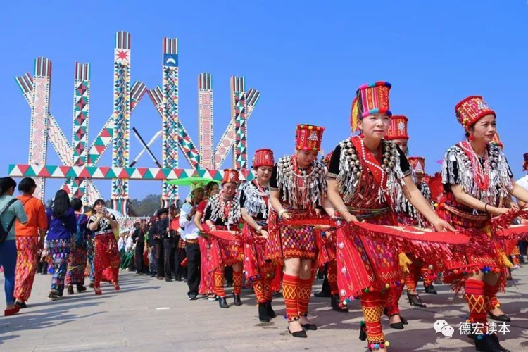 非遗文化景颇族目瑙纵歌