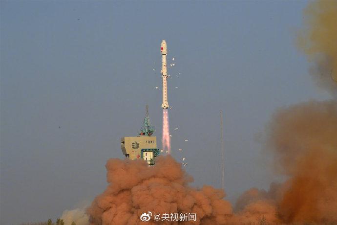 我国在酒泉卫星发射中心用长征四号丙运载火箭,成功将高分三号03星