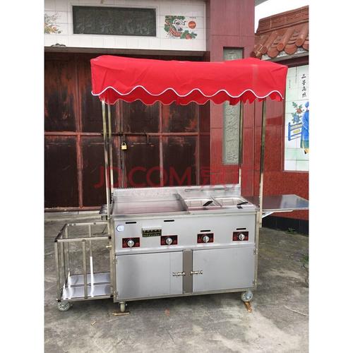 夜市摆摊车 多功能餐车夜市烧烤车油炸关东煮手推车扒炉铁板烧小吃车